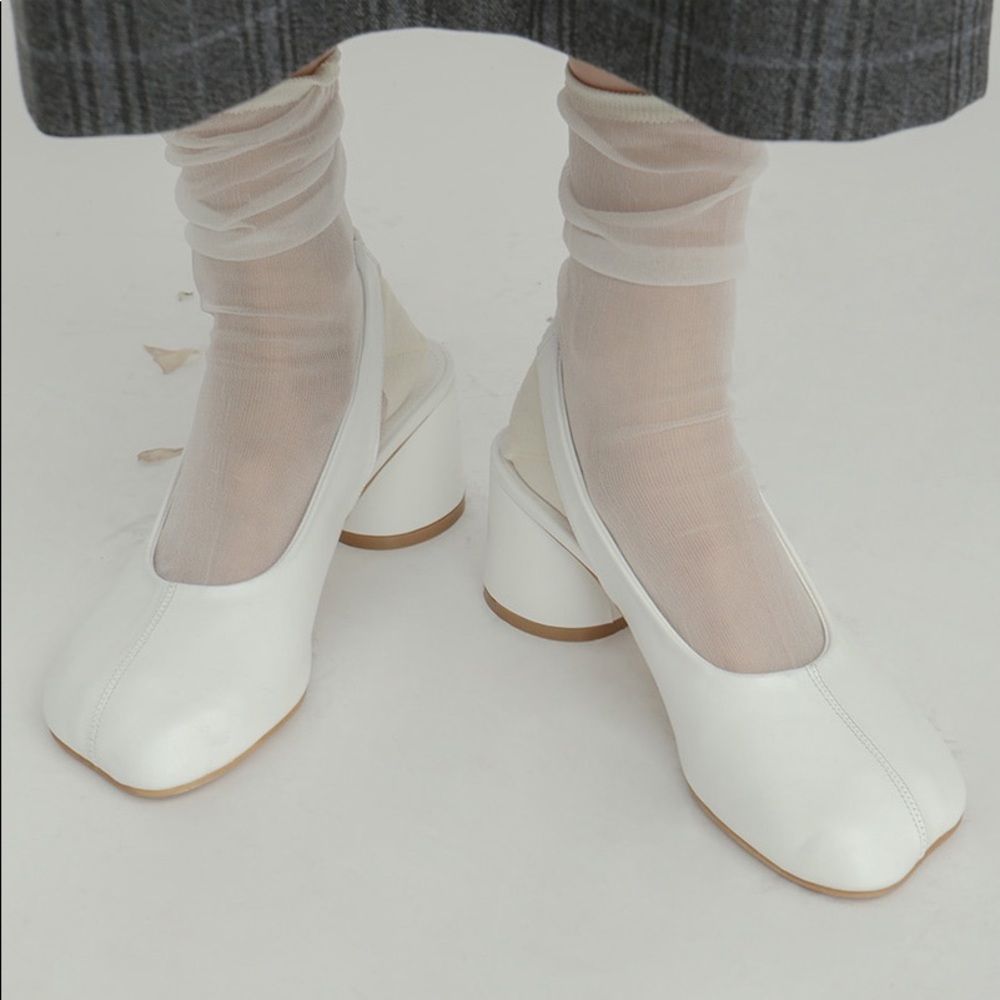 Stylenanda Cylinder Heel Slingback Shoes handmade